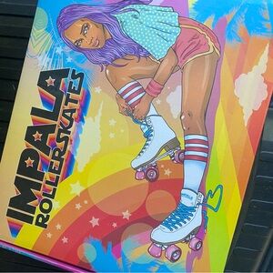 Impalas Roller Skate Art Print — Purple & Pink